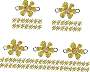 COHEALI 5sets Flower Keychain Bracelet DIY Charms Accessories Alloy Necklace Charms 30pcs*5