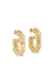 [Rabanne] Gold-Tone Crystal Earrings