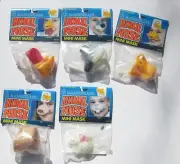 Lot of 5 Animal Nose Mini Masks BRAND NEW Pig Bunny Chicken Wolf Duck Masquerade