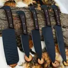 Custom Handmade D2 Steel Blade Chef Knives Set | Kitchen Knives Set | Chef Knife