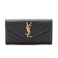 在飛比找momo購物網優惠-【YSL】SAINT LAURENT Monogram 皮革