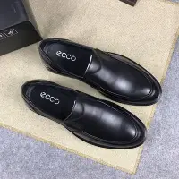 在飛比找Yahoo!奇摩拍賣優惠-ECCO經典英倫休閑鞋懶人鞋工作皮鞋男鞋