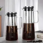 Glass Cold Brew Iced Coffee Maker Transparent Airtight 1000-1400ml Kitchen Tool