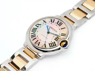 【JDPS 御典品 / 名錶專賣】 CARTIER卡地亞錶 Ballon Bleu 藍氣球系列 中玫瑰金 自動 36mm 編號PF1120515R