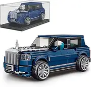 Mould King Speed Champions Rolls Royce Cullinan Model Car Building Kit with Display Case, 27029 Luxury Classic Car Building Blocks, SUV Toy Car for Adults and Kids 8+, 474 PCS