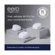Amazon eero 6 mesh wifi system - Supports internet plans up to 500 Mbps, Cove...