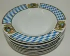 NWT 8 Michael Fischer Flirt China Dinnerware Bavaria Teller Tief 8.5" Soup Bowls