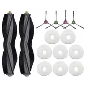 Accessories Kit for Floor 3 Station Robot Vacuum Cleaner Main Side Brush Mop Rag Cloth Replacement Spare Parts