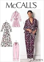 McCall's M7875 Misses' Jacket, Robe, Pants and Belt Sewing Pattern, Size 4-14