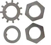 BBMTA Replacement 1-1/2" Trailer Spindle Washer Nut Kit K71-367-00 Fits Dexter 9K 10K GD Round Spindle End Axle