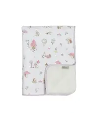 [LIVING TEXTILES] Jersey Sherpa Pram Blanket in Whimsical Wonderland