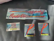 NOS ORIGINAL 80’s SCHWINN PREDATOR NIGHTHAWK DECALS STICKERS OLD SCHOOL BMX