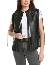 AllSaints Elias Astral Leather Vest