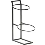 MTS-28-MG Urban Renewal 11.5X28" Two Tier Round Basket Merchandising Stand