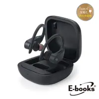 在飛比找momo購物網優惠-【E-books】SS25 耳掛式真無線藍牙耳機(雙耳自動配