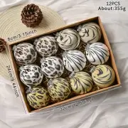 12Pcs Christmas Balls Xmas Tree Hanging Baubles Ornament Party Decoration Set