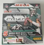 2024 Panini Prizm Football Trading Cards Mega Box - IN HAND - Bulk Available