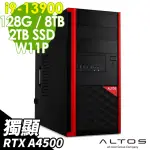 【ACER 宏碁】I9 RTX A4500 二十四核商用電腦(P150F8/I9-13900/128G/8TB HDD+2TB SSD/RTX A4500-20G/W11P)