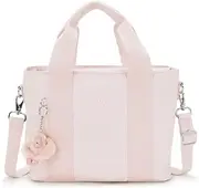 [Kipling] Minta handbag, practical and roomy with zip closure. Double fit thanks to its removable and adjustable shoulder strap., 3dz pink shine, 3dz pink shine