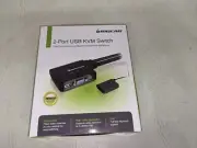 NEW! IOGEAR GCS22U KVM Switch 2 PORTS USB VGA CABLE KVM SWITCH (O6)