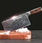 Handmade Cleaver Knife Stainless Steel Wood Handle Chef Butcher Slicing Beef Cut