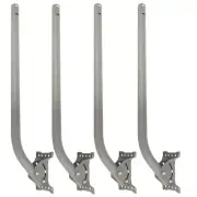 4 38" J Pipe Mast Dish Mount 1.66" OD Antenna Satellite Roof Side House SKY6042