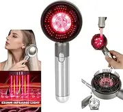 YXYOUNG Multi Functional 3 in 1 Electric Scalp Massager Hair Growth, Red Light Therapy Scalp Massager with Oil Applicator, Portable Smart Scalp Hair Brush IPX7 Waterproof