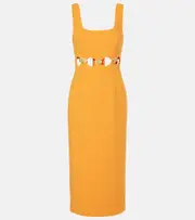 [Rebecca Vallance] Rebecca Vallance Sirene cutout midi dress UK 16 orange