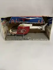 Vintage 1988 NYLINT Metal Muscle Rescue Chopper MIB Boxed Korea, Please Read