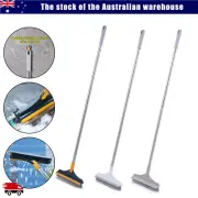 2 in 1 Floor Scrub Brush Long Handle Cleaning Brush for Tubs Tiles Narrow Spaces