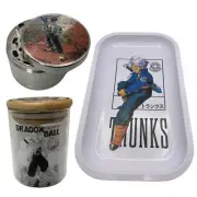 Dragon Ball Z Future Trunks Grinder, Jar, Rolling Tray Set