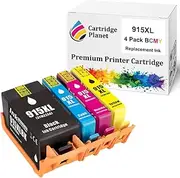 Cartridge Planet 4 Pack (1BK,1C,1M,1Y) Compatible Ink for 915XL for HP Officejet 8010 8012 8020 8022 8026 8028 Not Suitable for Printers Enabled HP+