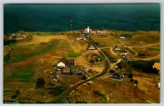 c1960s Highland Light North Truro Cape Cod Aerial View Vintage Postcard