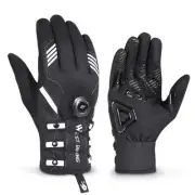 A Pair WEST BIKING Cycling Breathable Self-locking Gloves with Buckle, Size: M(A