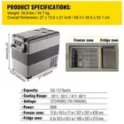 Car Refrigerator 55L Compressor Portable Small Freezer Mini Electric Cooler for