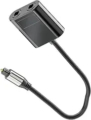 Mipcase Optical Fiber Splitter Out Audio Splitter Convenient Compact Design for Easy Installation Versatile Compatibility with Digital Audio Sources for Home Theater Setup