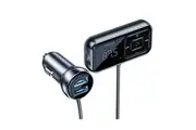 Baseus Wireless Bluetooth Car Charger T typed S-16 MP3 Player Dual USB Black