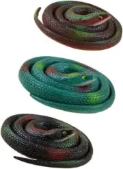 Realistic Snakes Snake Toys for Garden Props to Scare Birds Squirrels Mice Prank