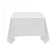 5x White TableCloth Square 160x160cm Fabric Cloth Linen-Look Catering Restaurant