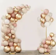 Balloon Arch Stand, Metal Balloon Arch Backdrop Stand Set of 2 Wedding Arch S...