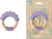 Koala Dream - CA3021B Silicone TEETHER Cloud Purple - Natural Timber and BPA-Free Silicone