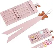 LeoLeozz Bow Organizer,Hair Accessories Bow Organizer Hair Clips Travel Storage | Cute Baby Girls Bow Holder Hair Clips Headband Organizer for Birthday