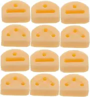 BAZEITFLOW Enhance Your Acoustic Guitar 12 Pcs 3-hole Bridge Beads Guitar String Clamps String Retainers for Classical