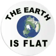The Earth Is Flat - 100 Pack Circle Stickers 3 Inch
