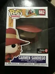 DISAPPEARING CARMEN SANDIEGO GAMESTOP 662 Funko Pop Vinyl New in Mint Box + P/P