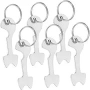 COMPUKAS 6Pcs Trolley Tokens Keychain Shopping Cart Coins for Easy Access Practical Key Ring Accessories for Grocery Carts Lightweight and Portable Keychain Tokens