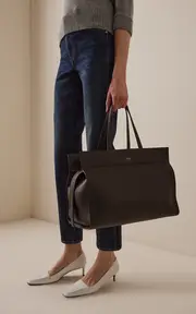[Khaite] Crosby Leather Handbag