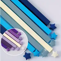 在飛比找momo購物網優惠-【流星雨】DIY摺紙星星紙條1080張-藍紫色系(手工摺紙 