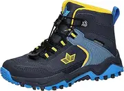 [Lico] Kelsey Trekking Boots, Marine/Grau/Gelb, 13 UK Child, Marine Grau Gelb, 13 UK Child