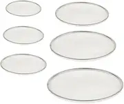 Pack of 6 Bass Drum Heads 8 10 12 13 14 16, Mesh Drum Set Mute Pads, Aluminum Metal, for Drummer Students Beginners/312